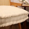 thumbnail image 7 of ROSEKIND 19"x19"x5" Thick Square Meditation Floor Pillow, Corduroy Tufted Floor Cushion for Adults, Large High-Resilience Sponge Seating for Yoga, Tatami, Living Room & Fireplace, Grey, 7 of 7