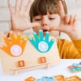 thumbnail image 4 of RYRDWP Clearance Children’s Digital Teaching Tools – Kindergarten Math Puzzle for Addition & Subtraction Learning – Wooden Arithmetic Toy with Interactive Hand Shapes & Number Blocks, 4 of 5
