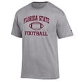 thumbnail image 2 of Men's Champion Heather Gray Florida State Seminoles Football Icon  T-Shirt, 2 of 3