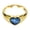 Gold Plated Blue, variant on Women Gemstone Heart-Shaped Ring Classic With Sparkling Cubic Zirconia Promise Proposal Anniversary Rings Gold Plated Red Size 5