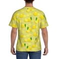 thumbnail image 2 of Naloa Bright Lemons Men's T-Shirt Sport T-shirt Men's Basic Tee Casual Men's Shirt, Round Neck, Short Sleeves - Small, 2 of 5