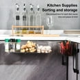 thumbnail image 1 of Rangement de Cuisine Compartiments Transparent Pot à Condiments Conteneur Organisation Organisateur Transparent Noir, 1 of 9