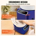 thumbnail image 4 of KFFKFF 10 Inch Mud Wheels 350W Ceramic Wheel Footrest Touch Screen Apron Blue, 4 of 9