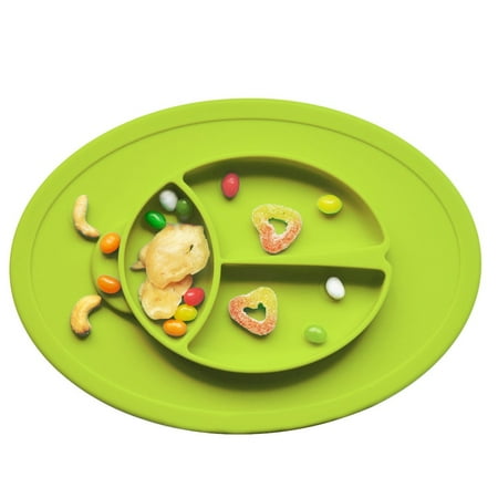 

Tangnade Kitchen Organization Decor Cute Non-Slip Silicone Animal Color Silicone Placemat Children s Placemat Plate