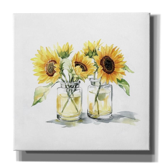 Epic Graffiti 'Sunflower Delight' by Svetlana Aleynikova Canvas Wall Art, 26" x 26"