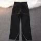 thumbnail image 4 of Pantalones de verano de talla grande para hombre, pantalones de traje rectos para hombre, ropa de lujo negra, sastrería antiarrugas, novedad en Vintage Up, 4 of 5