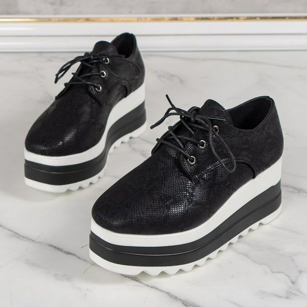 WNVMWI Womens Shoes Ballet Walking Shoes for Women Black Sneakers