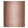 thumbnail image 2 of Chocolate Ombre Sheer Curtains 45 Inches Long, Modern Gradient Abstract Art Light Filering Curtains, Breathable Simi Curtain Privacy Drapes for Kitchen Bathroom Lightweight Small Window Treatment, 2 of 9