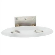 Contemporary Fold Down Shower Seat in Frosted/Chrome
