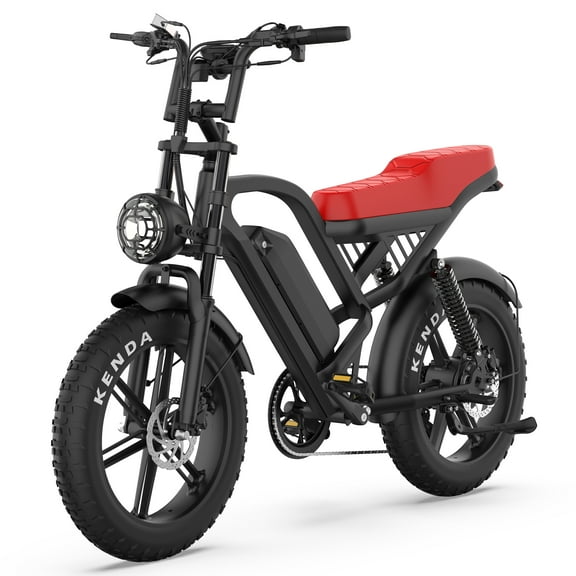 Moydar GT50 Electric Bicycle with Light, Electric Dirt Bike,28MPH, 50Mile Range,1500W, 48V15.6Ah Battery, Ships from US Warehouse