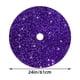 thumbnail image 3 of Falda de árbol de Navidad con copo de nieve y lentejuelas - Falda de árbol morado con purpurina para decoración navideña, tallas 18" 24" 48", fibra de poliéster brillante, 3 of 7