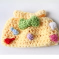 thumbnail image 5 of Knitted Sweater Dress for Small Pets, Warm Winter Clothes for Hamster & Guinea Pig, Cute Handmade-Style CLothes for Photos, Holiday Pet Apparel for Thanksgiving Red, 5 of 5