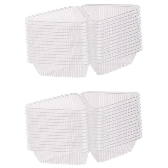 200Pcs Triangle Cheesecake Boxes Cake Box Triangle Pie Holders Cake Boxes for Party Wedding