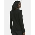 thumbnail image 6 of (2 pack) Time and Tru Women's Cotton Crewneck Tee with Long Sleeves, Sizes XS-XXXL, 6 of 6