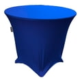 thumbnail image 1 of LA Linen Nappe Ronde en Spandex, 48 Pouces Ronde 30 Pouces de Haut, Bleu Royal, 1 of 3