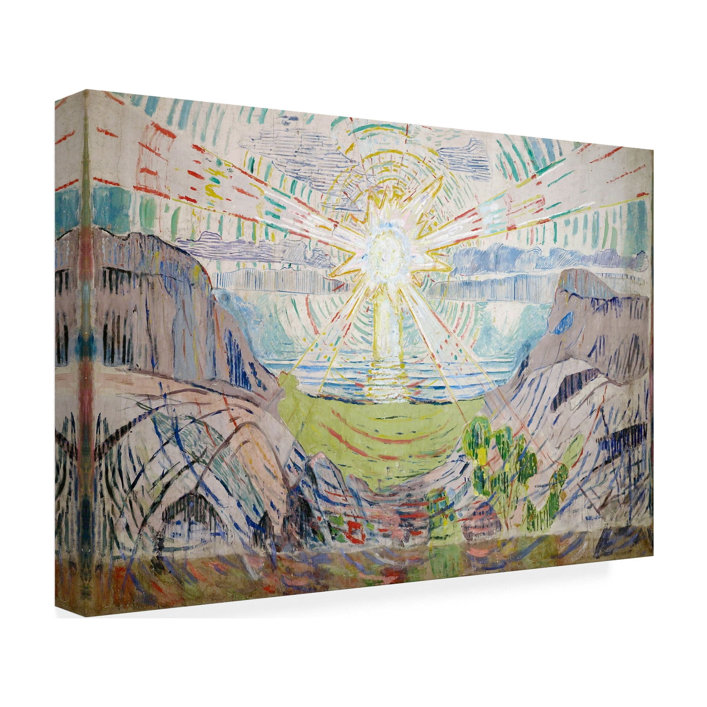 Edvard Munch 'The Sun' Canvas Art