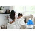 thumbnail image 3 of Crane Top Fill Drop 1 Gallon Ultrasonic Cool Mist Humidifier with Sound Machine and Optional Nightlight - Blue & White, 3 of 11