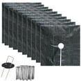 thumbnail image 1 of Bgsha 10pcs Garden Protection Mats Grass Control Tree Disc Mulch Mat with Ground Pegs, 1 of 10