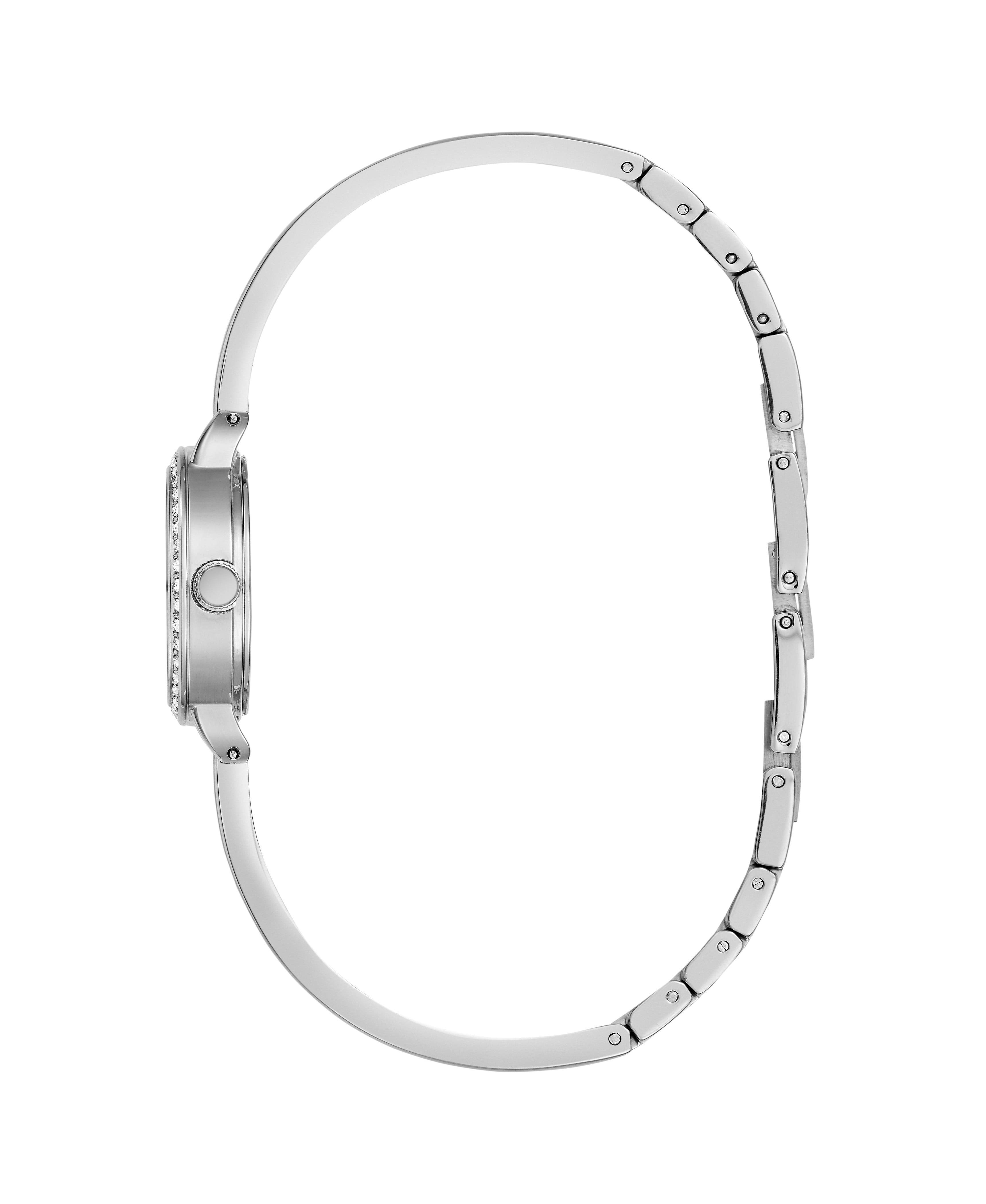 Caravelle Designed By Bulova Women's Mother of Pearl Dial Silver Bangle Watch 44L247
