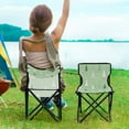 thumbnail image 5 of 600D Oxford Camping Chair Portable Foldable Chair Supports 220 lbs for Picnic, Fishing, Backpacking Green and White Christmas Tree, 5 of 8