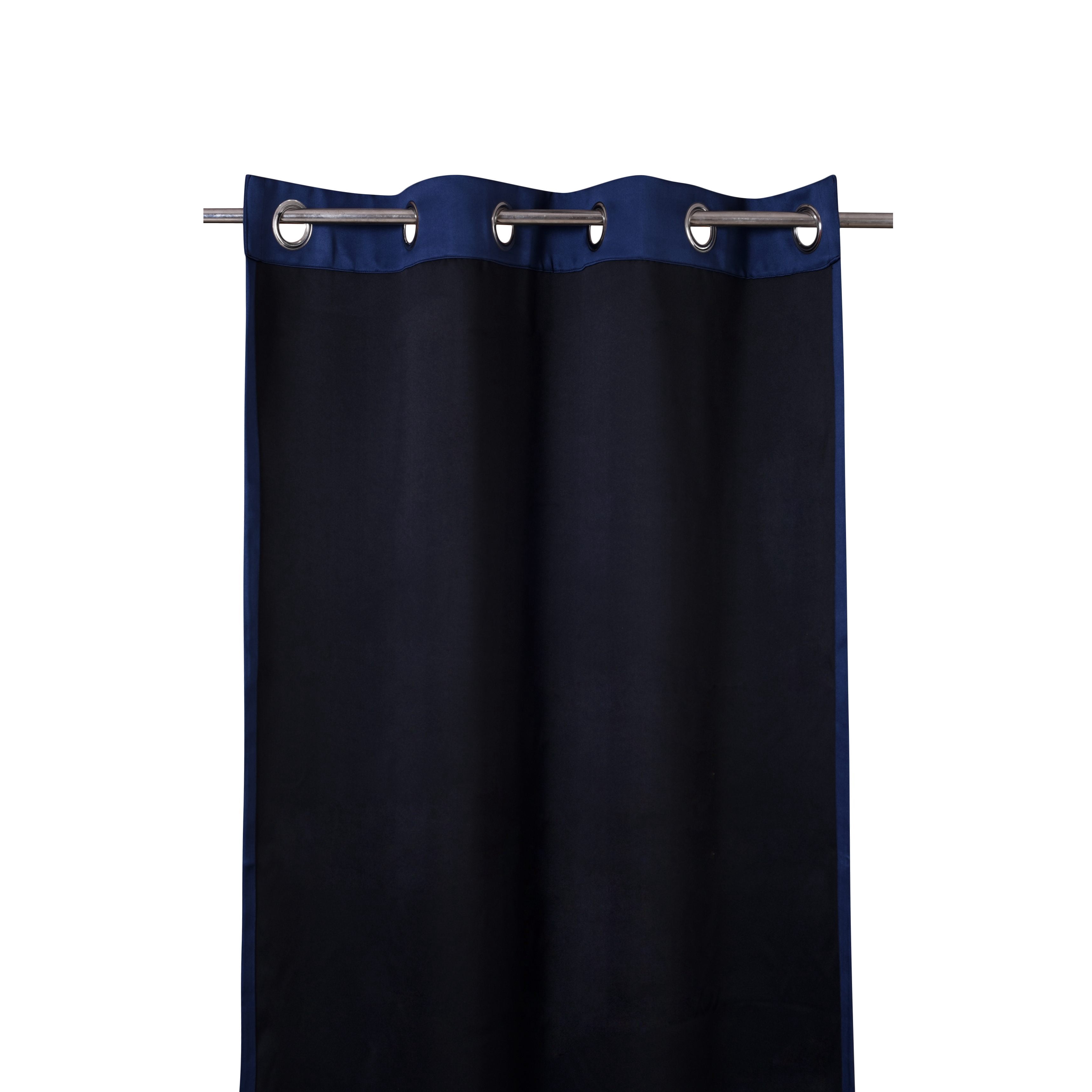 Triangle Weavers Window Blackout Curtains 100% Polyester, Set Of 2, Royal Blue color, 42"W x 63"L