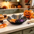 thumbnail image 5 of Tyidzon Halloween Candy Bowl Spider Web Trick or Treat Dish Decorations Indoor, Plastic Bowl Spooky Party Table Decor Snack Serving Dishes, 5 of 6