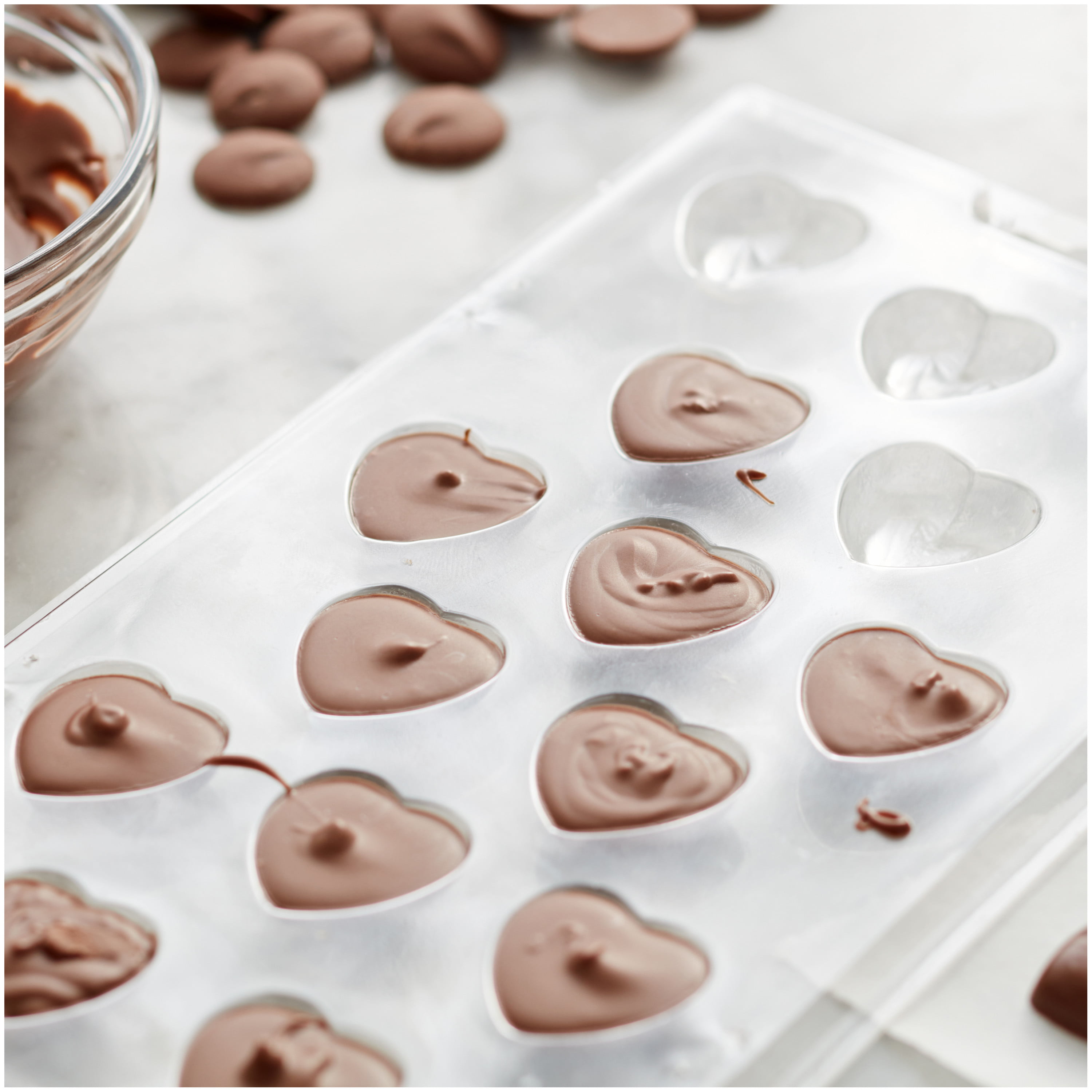 Puffed Heart Chocolate/Candy Mold 90-1005