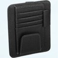 thumbnail image 1 of Car Sun Visor Organizer Auto Interior Accessories Car Sunglass Holder Pocket Storage Pouch Organizer Adjustable Black, 1 of 5