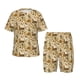 thumbnail image 1 of Balery Wild West Cowboy Conjunto de Pijama Infantil de Manga Corta con Estampado – Ropa de Dormir de Algodón Suave-Large, 1 of 6