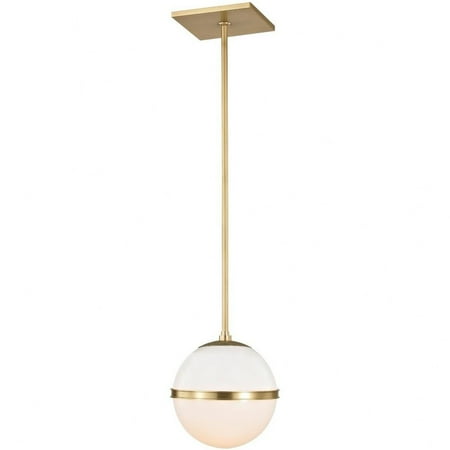 

Crystorama Lighting 2107-AG Truax - One Light Mini Chandelier in Classic Style - 7 Inches Wide by 13 Inches High Aged Brass Finish with White Glass