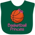 thumbnail image 3 of Inktastic Basketball Princess Girls Baby Bib, 3 of 4