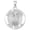 14K White Gold, variant on Saint Raphael Religious Medal Necklace Pendants Adult-2/3in Dime Sterling Silver