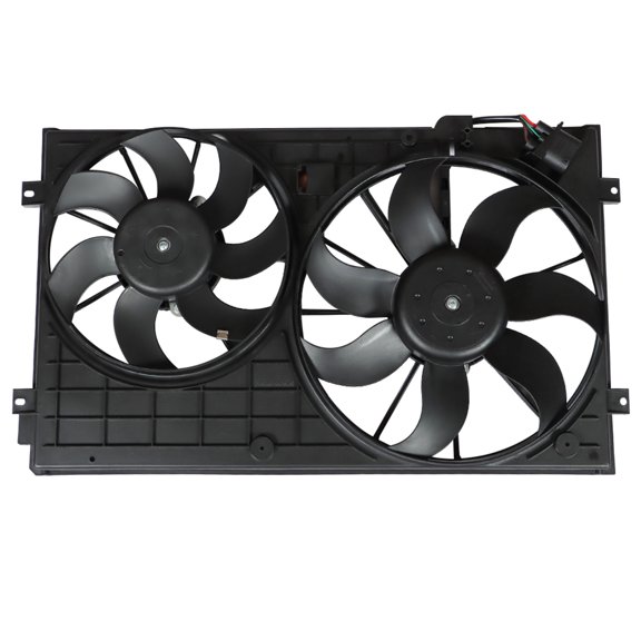 munirater Car Radiator Cooling Fan Assembly Replacement for 2005-2013 Jetta 2010-2013 Golf 2012-2013 Passat 620-805 1K0959455ET, 1K0959455FR, VW3120100 621490