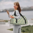 thumbnail image 6 of Rocae Cartoon Turtles Print Hand Travel Bag Travel Duffel Bag and Fitness Bag, Women's Waterproof Weekend Tote, Men's Travel and Fitness Essentials, 6 of 7