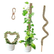 Coolnut Bendable Moss Pole for Plants Indoor 1 Pack 30 Inch Natural Moss Material Good Water Retention Aluminum Core Material More Sturdy