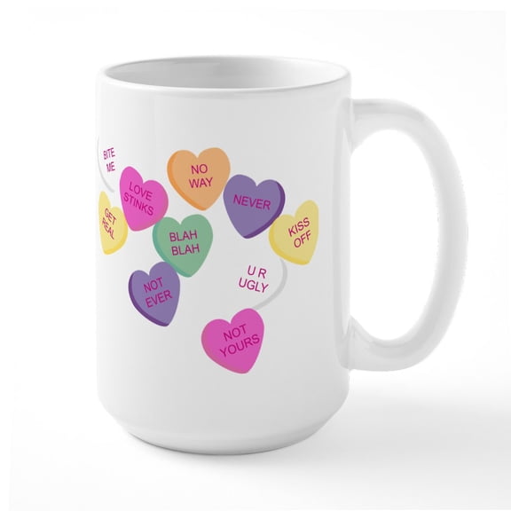CafePress - Valentinesi Large Mug - 15 oz Ceramic Large White Novelty Mug