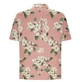 thumbnail image 5 of ZRGHAOYLQ Mens Hawaiian Shirts Slim Fit Button Down Dress Shirt Plus Size Short Sleeve Tshirts Summer Tropical Beach Vacation Shirts Fashion Floral Print T Shirts, 5 of 6