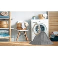 thumbnail image 2 of Ahgly Tapis Rond Lavable en Machine Intérieur Transitionnel Gris Nuage Gris, 5 Pieds Rond, 2 of 7