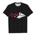 thumbnail image 4 of XFHLMJFF Cute Clothes for Children Short Sleeve Valentine's Day Fashion Love Heart Printed d T Shirt Funny Graphic Cute Tee 3-4Y, 4 of 4