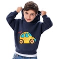 thumbnail image 2 of Tranfacy Toddler Kids Boys Girls Fall Winter Hooded Sweatshirts Pullover Casual Print Long Sleeve Round‑Neck Daily Outfit Tops for 2‑7 Years Old, 2 of 5