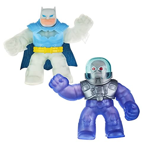 Heroes of Goo Jit Zu DC Versus Pack - 2 Stretchy, Squishy Figures with Super Squishy Arctic Armor Batman Versus Super Gooey Mr. Freeze
