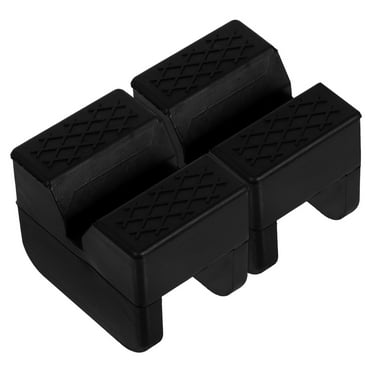 2pcs Jack Pad Adapter for Jack Stands Jack Pads Universal Rubber Rail Pinch Weld Protector Slotted Adapter for Jack Stand and Floor Jack