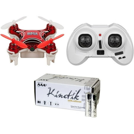 World Tech Toys 815906023790 World Tech Elite 35683 2.4ghz Nemo Spy Drone With Camera & Upg 50 Pk Aaa