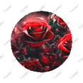 thumbnail image 3 of Beautiful Blue Rose Flowers Pattern Polyester Universal Spare Wheel Tire Cover Wheel Covers for Trailer RV SUV Truck Camper, 3 of 5