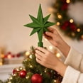 thumbnail image 5 of Hvmvliv Christmas Tree Topper Star Three-Dimensional Pentagram Star In Red Green For Xmas Tree Holiday Party Decoration, 5 of 7