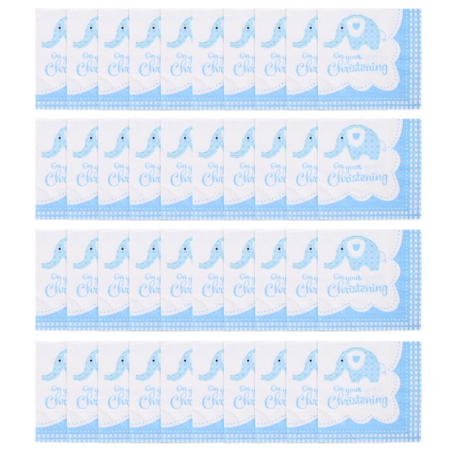 Servilletas de almuerzo niño bautizo bautismo papel para decoración de almuerzo celebración elefante