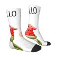 thumbnail image 4 of Yiaed Summer Gnome Print Great elasticity Crew Socks Sports socks for Men and Women, 4 of 5