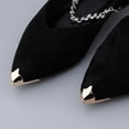 thumbnail image 2 of 1 par de protectores de metal para zapatos de mujer con tacón alto, decoración para reparar. Diseño de oro 2, 2 of 9