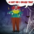 thumbnail image 5 of imerelez 6ft Yellow Eyed Clown Outdoor Halloween Decorations for Lawn, Garden, Party, 5 of 6
