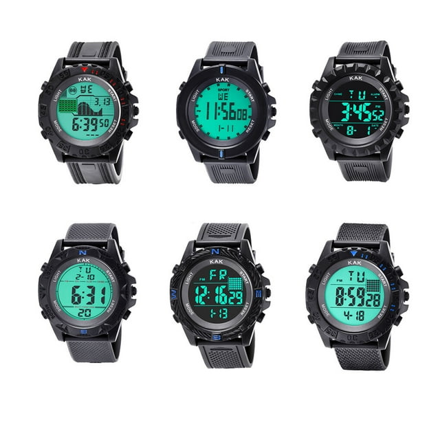 pitrice Montre de Sport Étanche avec Rétroéclairage LED, Montre-Bracelet Numérique de Mode avec Alerte pour Garçons